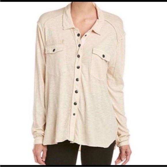 Free People Monday Morning relaxed fit top S - Picture 1 of 9